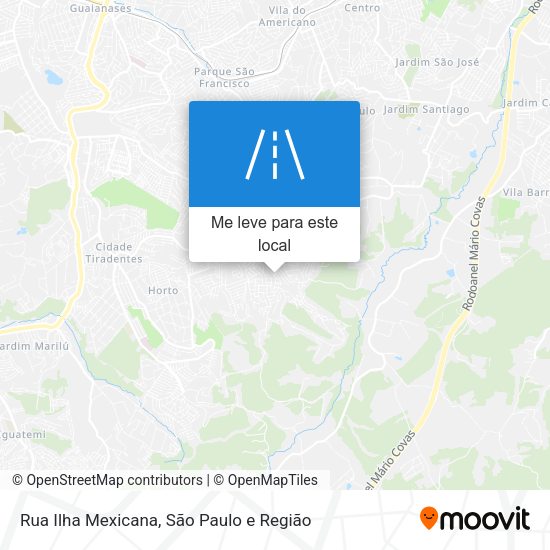 Rua Ilha Mexicana mapa