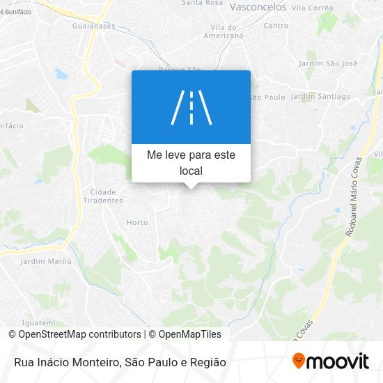 Rua Inácio Monteiro mapa