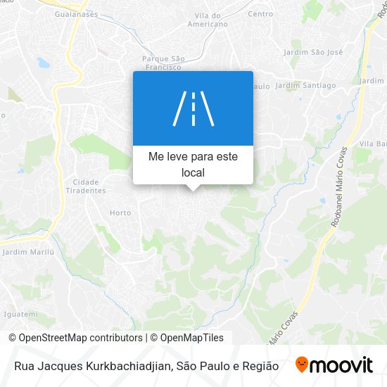 Rua Jacques Kurkbachiadjian mapa