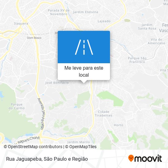 Rua Jaguapeba mapa