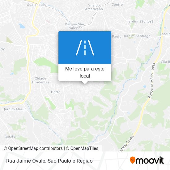 Rua Jaime Ovale mapa