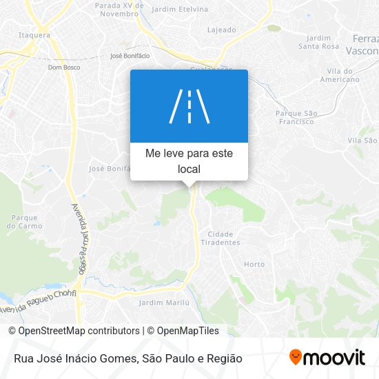 Rua José Inácio Gomes mapa