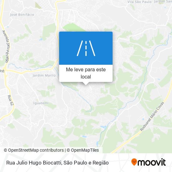 Rua Julio Hugo Biocatti mapa