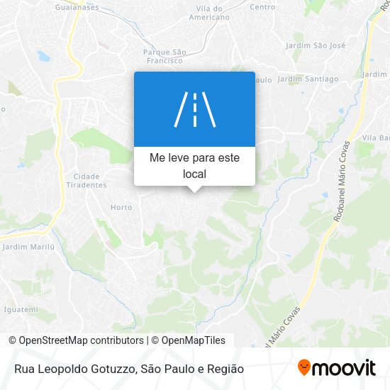 Rua Leopoldo Gotuzzo mapa