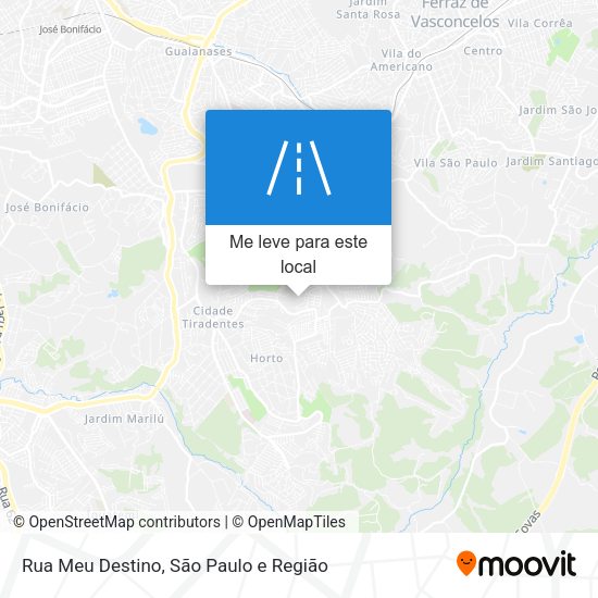 Rua Meu Destino mapa