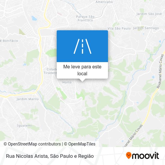 Rua Nicolas Arista mapa