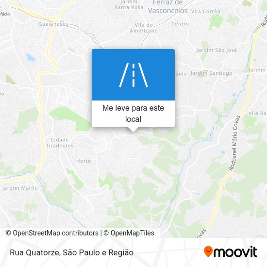 Rua Quatorze mapa