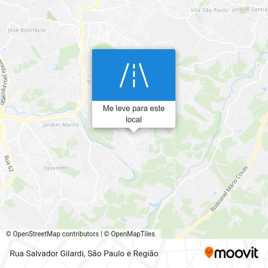 Rua Salvador Gilardi mapa