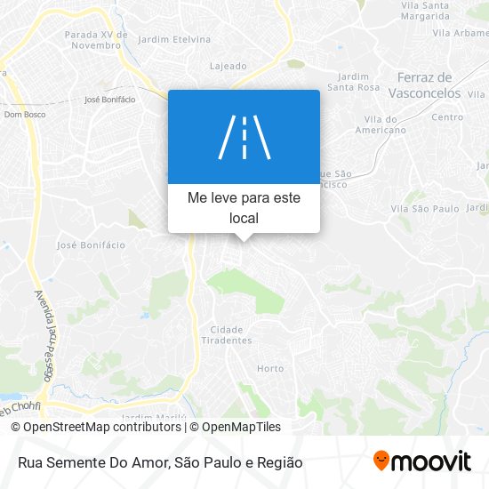 Rua Semente Do Amor mapa