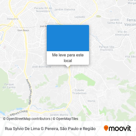 Rua Sylvio De Lima G Pereira mapa