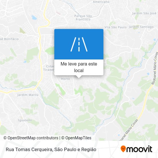 Rua Tomas Cerqueira mapa