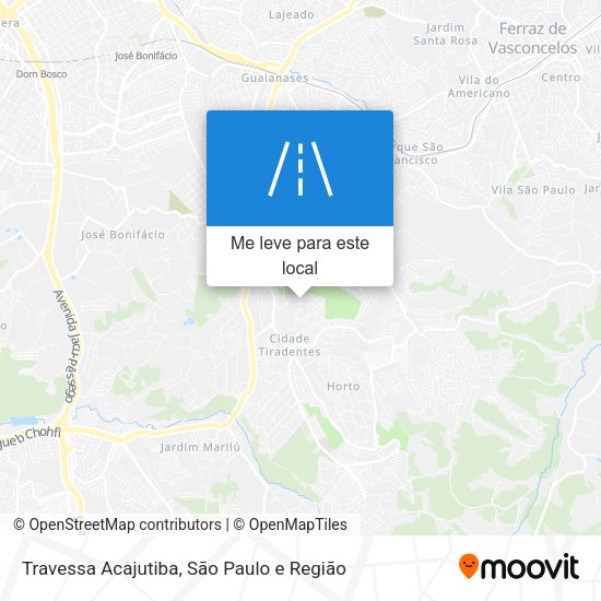Travessa Acajutiba mapa