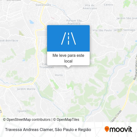 Travessa Andreas Clamer mapa