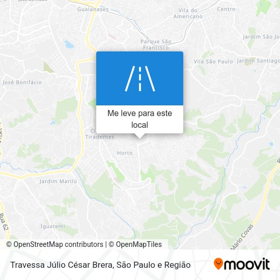 Travessa Júlio César Brera mapa