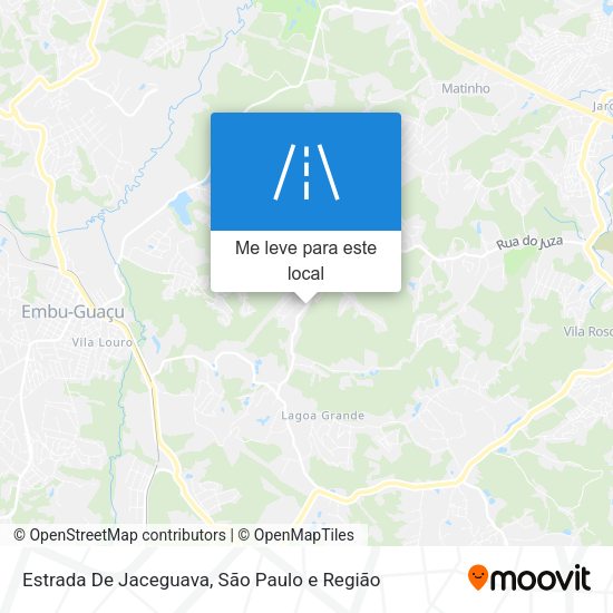 Estrada De Jaceguava mapa