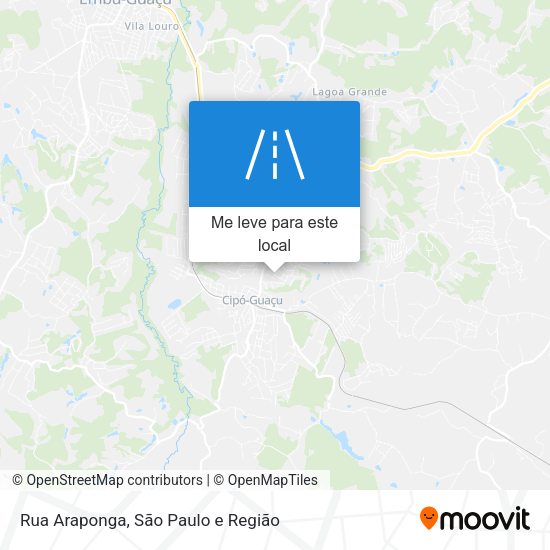 Rua Araponga mapa