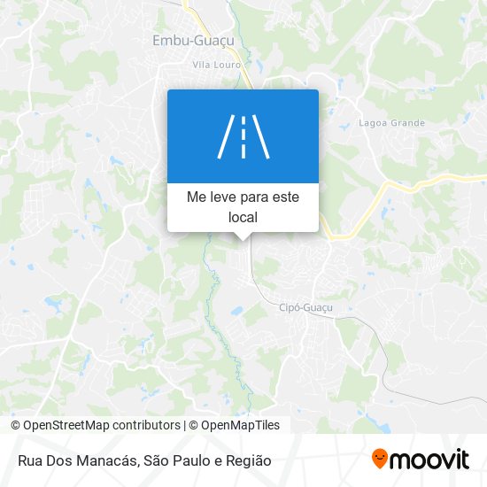 Rua Dos Manacás mapa