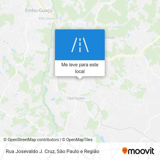 Rua Josevaldo J. Cruz mapa