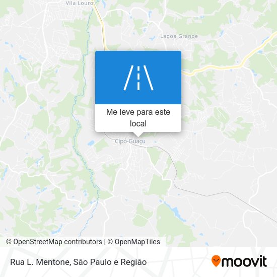 Rua L. Mentone mapa