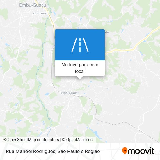 Rua Manoel Rodrigues mapa