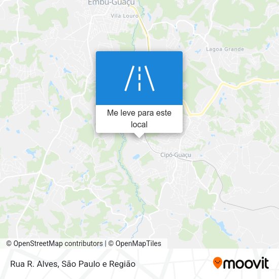 Rua R. Alves mapa
