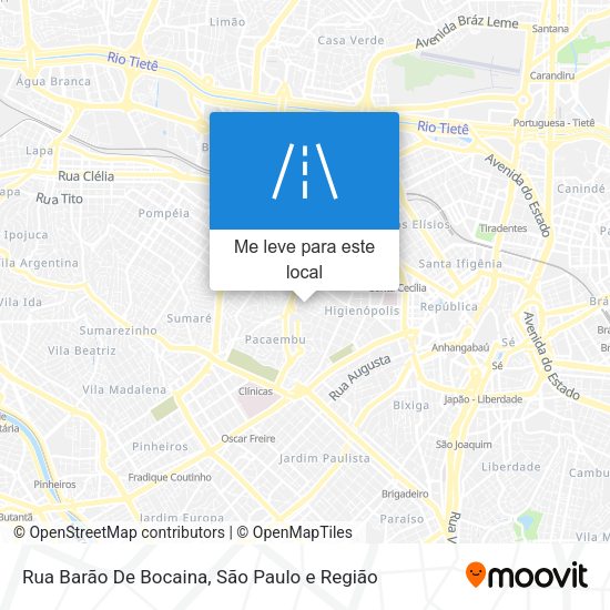 Rua Barão De Bocaina mapa