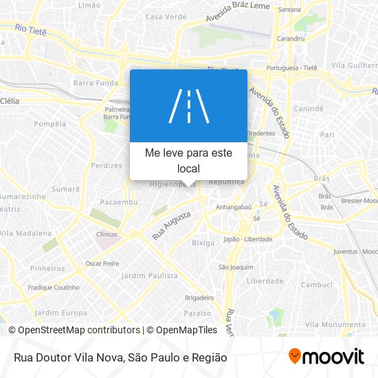 Rua Doutor Vila Nova mapa