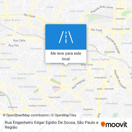 Rua Engenheiro Edgar Egídio De Sousa mapa