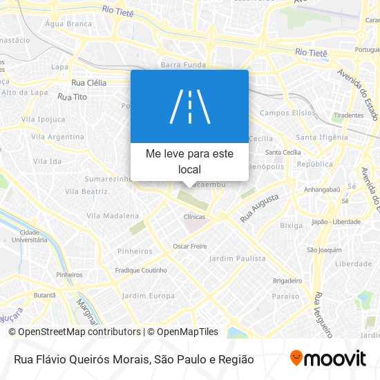 Rua Flávio Queirós Morais mapa