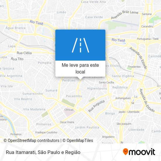 Rua Itamarati mapa