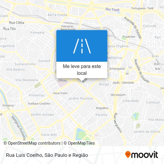 Rua Luís Coelho mapa