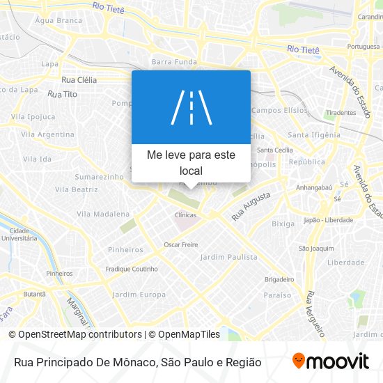 Rua Principado De Mônaco mapa