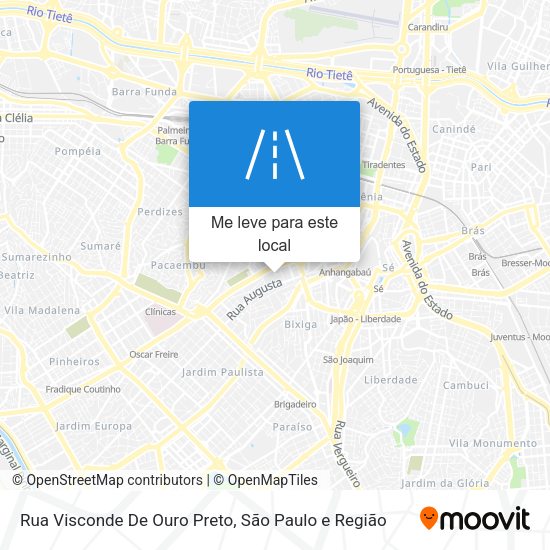 Rua Visconde De Ouro Preto mapa