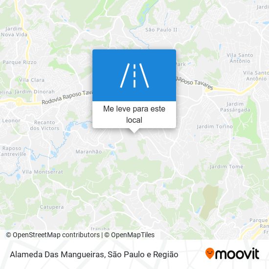 Alameda Das Mangueiras mapa