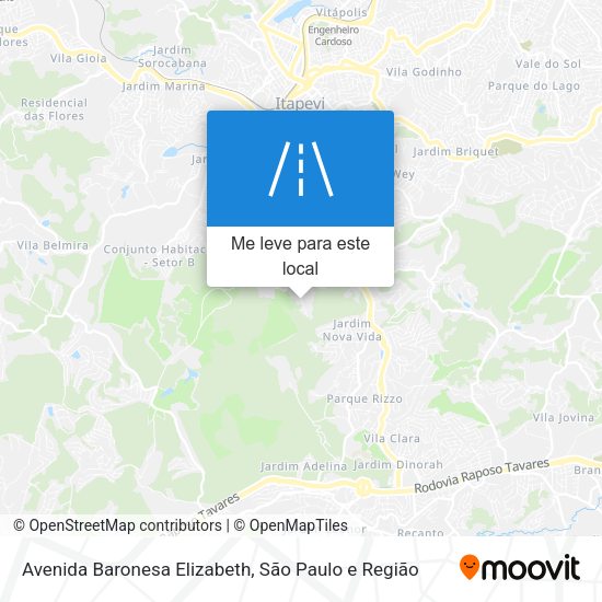 Avenida Baronesa Elizabeth mapa