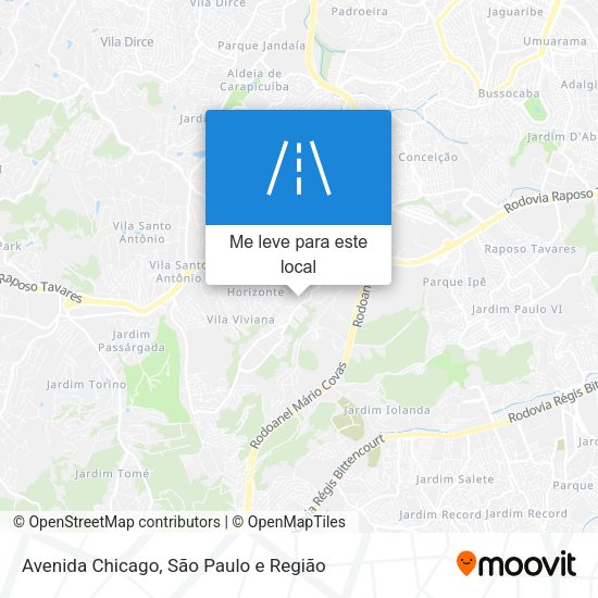 Avenida Chicago mapa