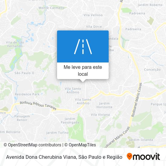 Avenida Dona Cherubina Viana mapa