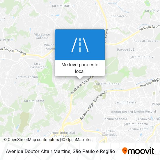 Avenida Doutor Altair Martins mapa