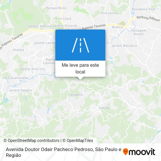 Avenida Doutor Odair Pacheco Pedroso mapa