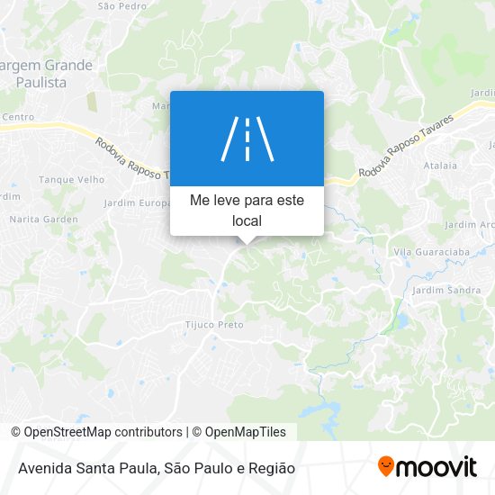Avenida Santa Paula mapa