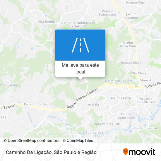 Caminho Da Ligação mapa