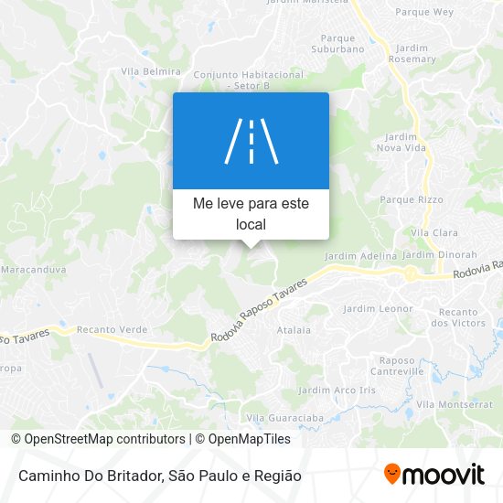 Caminho Do Britador mapa