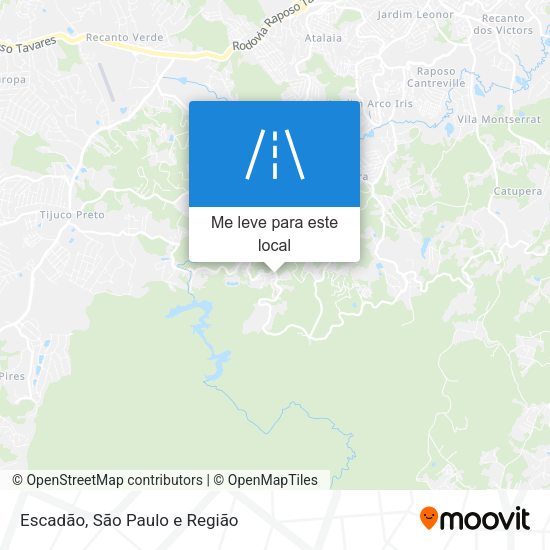 Escadão mapa