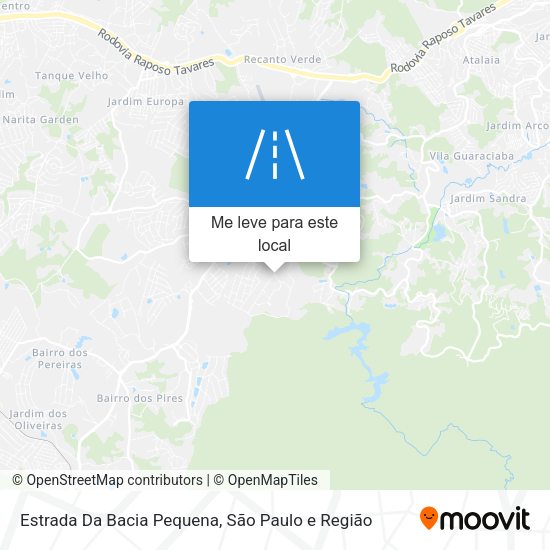 Estrada Da Bacia Pequena mapa