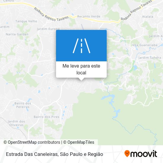 Estrada Das Caneleiras mapa