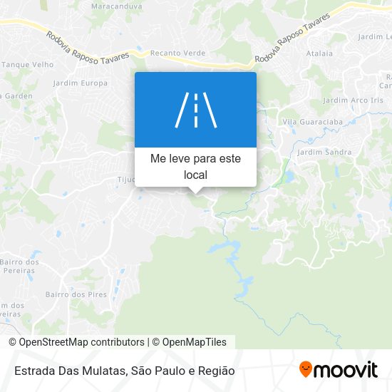 Estrada Das Mulatas mapa