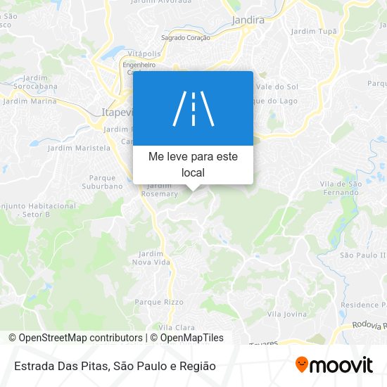 Estrada Das Pitas mapa