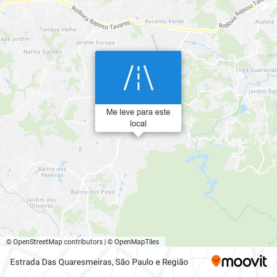 Estrada Das Quaresmeiras mapa