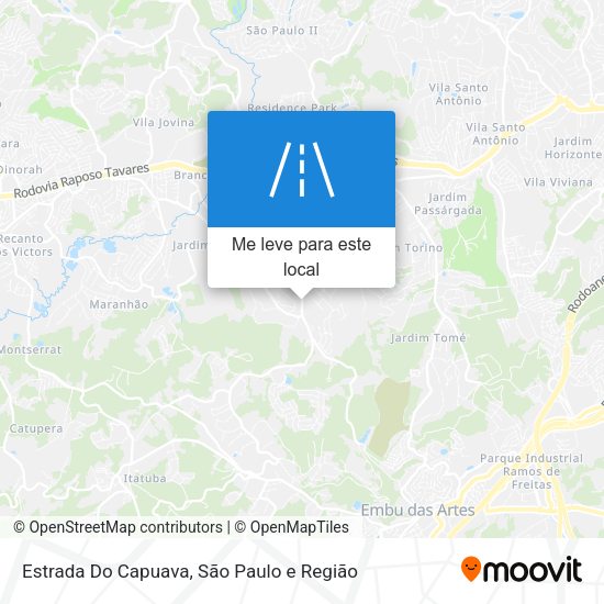 Estrada Do Capuava mapa