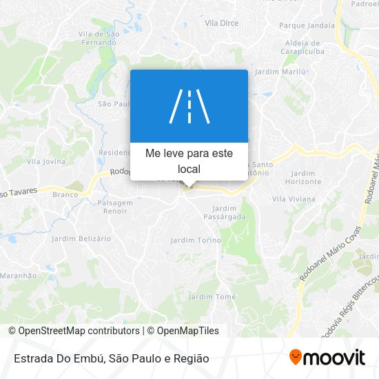 Estrada Do Embú mapa